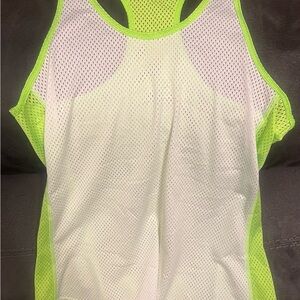 Under Armour Bright Green Mesh HeatGear Tank